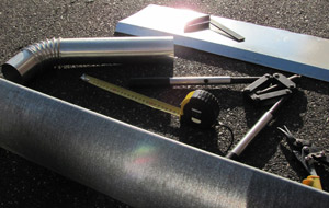 Kiegészítő bádogos munka